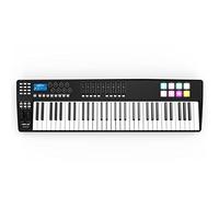 61 Key USB MIDI Controller Della Tastiera 8 RGB Tasco Di Trigger Retroilluminato Colorato Con USB Strumento Per Tastiera Via Cavo Tastiera Pianoforte