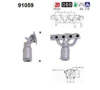 61 KW 83 CV CATALIZZATORE PER Suzuki Ignis I FH 1.3
