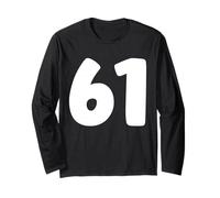 61 Meme Funny Six One 61 Meme Gen Alpha Slang 6 1 Hands Maglia a Manica