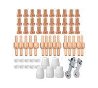 61 Pezzi di Materiali di Consumo per Taglio al Plasma PT31 con Guida A Rulli PT-31 Adatti per Elettrodi per Ugello CUT-40 CUT-45 CUT-50D JG-40 CT-312