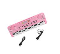 61 Tasti Pianoforte Elettrico Musica Digitale Tastiera Elettronica Pianoforte Multifunzionale Studente Funzione Microfono Strumento (Color : 04)