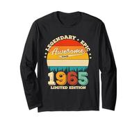 61 Year Old Legend Epic Since 1965 - Fantastico 61° Compleanno Maglia a Manica