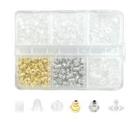 610 tappi per orecchie trasparenti in silicone anti-caduta per orecchini in silicone