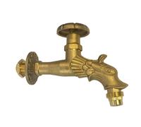 61684 RUBINETTO IN OTTONE ARTISTICO A VITONE LEONE 1/2 POLL.