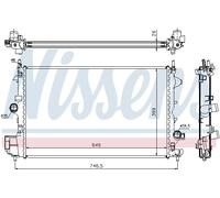 61914A NISSENS Radiatore, Raffreddamento motore per CADILLAC,FIAT,OPEL,SAAB,VAUX