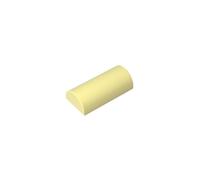 6192 Mattoncini Curvi 2x4 senza Bottoni, Parte Superiore Curva, 50 Pezzi GDS-1115-compatibile con Lego Mattoncini da Costruzione, Colore Jaune clair | Compatibile con mattoncini LEGO. Componenti MOC per i principali marchi edili, corrispondenza coerente dei colori. GDS-1115.