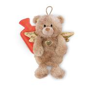 61936 La La Bearie Borsa dell'acqua calda a forma di orsetto angelo custode, morbido animale di peluche, per adulti e bambini a partire dai 10 mesi, 300 ml, 35 cm, marrone