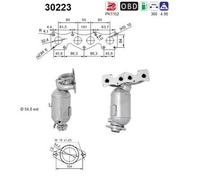 62 KW 84 CV CATALIZZATORE PER Dacia Logan MCV KS 1.6 MPi 85
