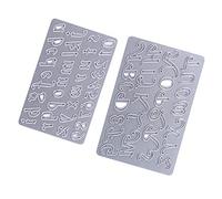 62 pezzi Cutting Dies Punzonatura Stencil Lettere+Numeri Set Taglio di metallo Muore Alfabeto Grande piccola tranciatura per DIY Album Scrapbooking,Taglio Stencil Carte di carta Scrapbook Decorazione