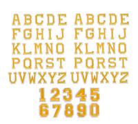 62 pezzi Toppe Lettere termoadesive per tessuto da stirare Set maiuscole+numeri Applicazioni per adesive tessuti bambini da cucito, A-Z alfabeto in oro toppa da cucire per pantaloni scarpe borsa Jeans