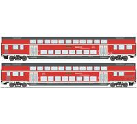 6200145 H0 - Set di 2 carrelli doppi DBpza, DB AG, Ep. VI