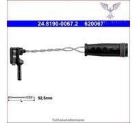 Contatto di avvertimento, usura delle pastiglie dei freni ATE 24.8190-0067.2