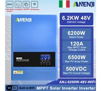 6200W Ibrido Inverter Solare Off-Grid MPPT 120A 220/230V 500V Onda Seno Puro