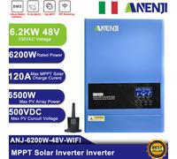 6200W Ibrido Inverter Solare Off-Grid MPPT 120A 220/230V 500V Onda Seno Puro