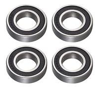 6202 2RS, 4 cuscinetti a sfera, 15 mm x 35 mm x 11 mm, cuscinetti a sfera radiale a doppia protezione per fai da te, torni, motori, stampanti 3D, fresatrici, vari dispositivi meccanici, ecc.