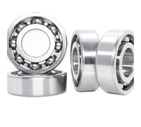 6202 Cuscinetto 15x35x11 mm ABEC-3 P6 TIPO OPEN 4 PCS per motociclisti dell'albero motore compatibile con vari modelli cuscinetti a sfere nessun grasso incluso