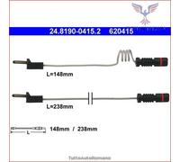 620415 Sensore contatto usura freni Ate Anteriore per MERCEDES SPRINTER 616 T2/