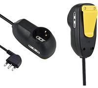 62057 Multipresa Prolunga Da Lavoro 3 Posti 1 Schuko + 2 Bivalenti 10/16A Con Cl