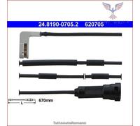ATE Contatto segnalazione, Usura past. freno/mat. d'attrito per OPEL
