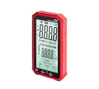 620A Multimetro digitale intelligente Tester transistor 6000 conteggi Misuratore di capacità elettrica for auto True RMS Resistenza alla temperatura Per uso fai da te(Red)