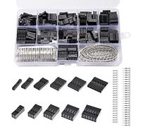 620pcs Connettore 2.54mm Passo 1 2 3 4 5 6 Pin Alloggiamento Connettore Kit, Maschio e Femmina Crimp Adapter Terminali Filo Jumper a Crimpare Cavo Pin
