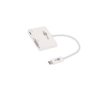 62107-Goo1 Adattatore USB 3.0 0,15 m Colore: bianco 60 W Goobay