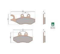 6215013BS - SERIE PASTIGLIE ANTERIORE SINTETIZZATE BEVERLY 125-300