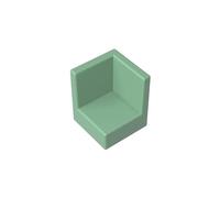 6231 Pannello della Porta 1x1x1 d’Angolo, 50 Pezzi GDS-1043-compatibile con Lego Mattoncini da Costruzione, Colore Vert sable