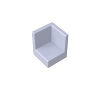 6231 Pannello della Porta 1x1x1 d’Angolo, 50 Pezzi GDS-1043-compatibile con Lego Mattoncini da Costruzione, Colore Gris clair vintage | Compatibile con mattoncini LEGO. Componenti MOC per i principali marchi edili, corrispondenza coerente dei colori.