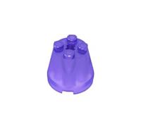 6233 Cono di Mattoncini Tondi 3x3x2, 50 Pezzi GDS-1047-compatibile con Lego Mattoncini da Costruzione, Colore Violet transparent | Compatibile con mattoncini LEGO. Componenti MOC per i principali marchi edili, corrispondenza coerente dei colori.