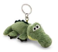 62399 - Portachiavi con Peluche a Forma di Coccodrillo, per Lo Zaino o la Borsa di Grandi e piccini, 10 cm, Verde