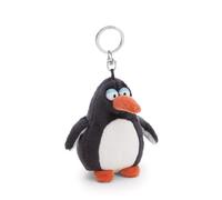 62402 Jorge Thunder Portachiavi a forma di pinguino, compagno fedele in peluche per lo zaino o la borsa di grandi e piccini, 9 cm, grigio