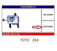 62460 FARO FENDINEBBIA SX H3 OPEL MERIVA A 04/03-08/10 DEPO