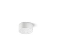 6252 B Rosone in metallo colore bianco opaco 7 fori
