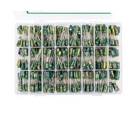 625Pcs 24Values Aluminum Electrolytic Capacitor Kit 10V-100V 1F-1000uF Capacitors Box Assortment Kit ZDVHOMCB
