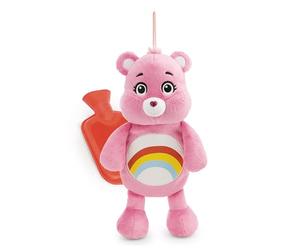 62814 Orsetti del Cuore, Allegrorsa - Borsa dell'Acqua Calda a Forma di Orsetto, Grazioso e soffice Peluche, tenero Regalo per familiari e Amici, 300 ml, 40 cm, Rosa