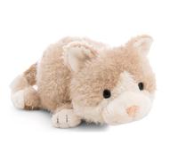 62848 -Peluche reversibile 2 in 1 di gatto e cane, in morbido tessuto peluche, per coccole e giochi, per bambini e adulti, ottima idea regalo, 25 cm, beige