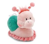 62888 - Morbida chiocciola di peluche con fiore, per coccole e giochi, per bambini e adulti, fantastica idea regalo, 15 cm, rosa