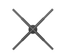 62cm/24.4IN Ventilatore olografico 722LED Segno Perline al neon 8G Memoria Manuale Fai da te Immagine LOGO Macchina pubblicitaria Proiettore olografico 3D Immagini vivide