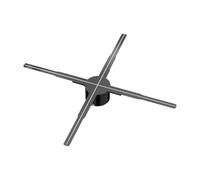 62cm 3D Hologram Fan Proiettore Wifi Display Pubblicità Logo Luce Led Segno Lampada Olografica Tridimensionale 722LED Esposizione pubblicitaria del festival