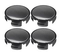 62mm 4 Clip Auto Ruota Cerchio Mozzo Centro Cappucci Tappi Central Nero - 4pz