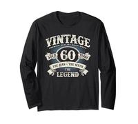 62nd Birthday Vintage Born in 1964 Man The Myth The Legend Maglia a Manica