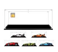 62x30x20cm 3mm Acrilico Teca Vetrina per Lego Auto Modello 1/8 Bugatti Chiron 42083 Sián FKP 37 42115 Ferrari Daytona SP3 42143 42056 71639 42172