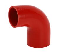 63-76mm ID 102mm 4.02" Lungo 90 gradi Tubo flessibile silicone per auto rosso