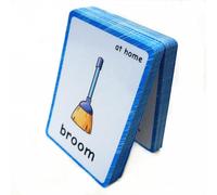 63 Carte lampo Oggetti della Casa in Inglese, Materiale Montessori per l'insegnamento dell'Inglese (ESL), Homeschool e Terapia Autismo