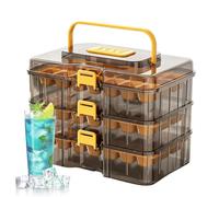 63 Hole Ice Maker Tray with Storage Bin for Drinks and Parties