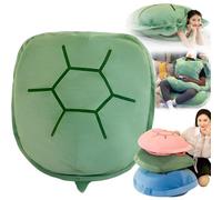 63 Inch Multifunctional Giant Wearable Turtle Shell Pillow, Giant Wearable Turtle Shell Pillow, Pp Cotton Removable Soft Stylish for Boys Girls (120cm/47.2in,Green)