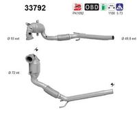 63 KW 86 CV CATALIZZATORE PER Seat Leon 5F1 1.2 TSI