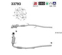 63 KW 86 CV CATALIZZATORE PER Seat Toledo IV KG3 1.2 TSI