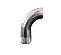 63 mm 2.5" Pipe OD Butt Weld x 2" BSPT Male 90 Degree Elbow SUS 304 Stainless Steel Pipe Fitting YZWRWRMKTB